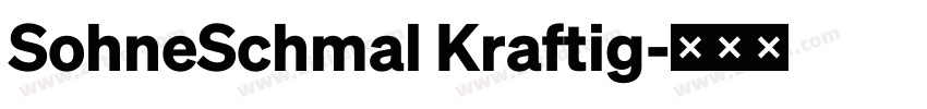 SohneSchmal Kraftig字体转换